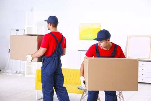 Movers Uxbridge team preparing a safe home removal with protective equipment