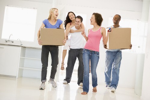 A professional Uxbridge moving team loading household belongings carefully