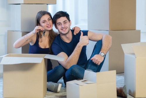 House removalists preparing a local move in Uxbridge