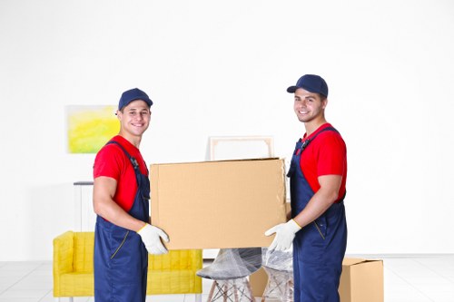 Professional office relocation services in Uxbridge with organized packing and moving support