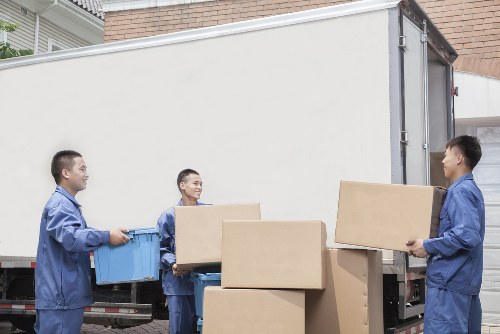 Boxes and packing materials prepared for a home move in Uxbridge