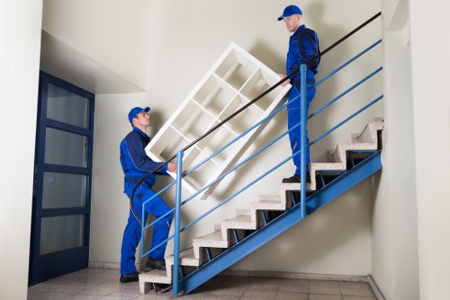 Professional movers handling furniture in Uxbridge