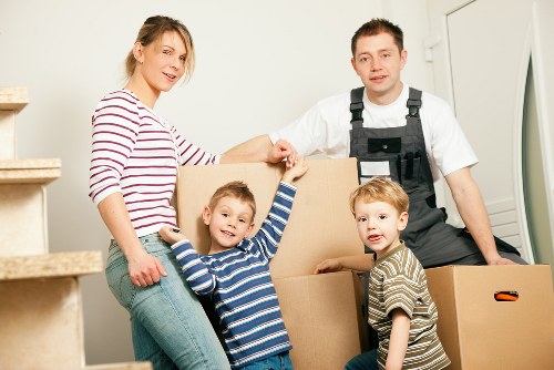 Moving furniture through a Uxbridge apartment building access area