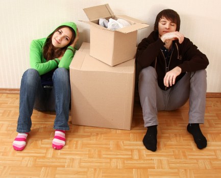 Loading furniture into a moving truck in Uxbridge