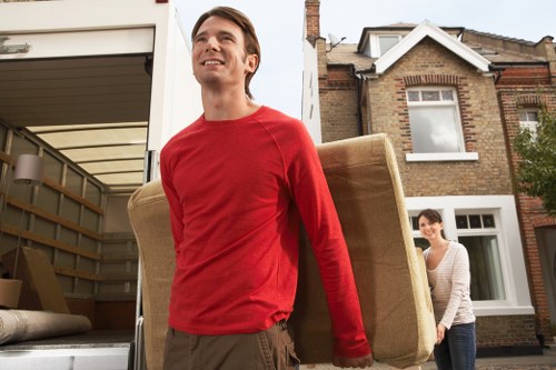 Retail stock and fixtures arranged for commercial move in Uxbridge