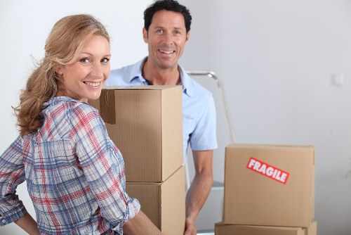 Removal van loaded for a residential move in Uxbridge