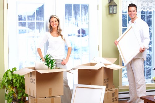 Local Uxbridge man with van handling boxes and furniture