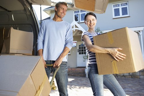 Professional house removals service packing household items in Uxbridge
