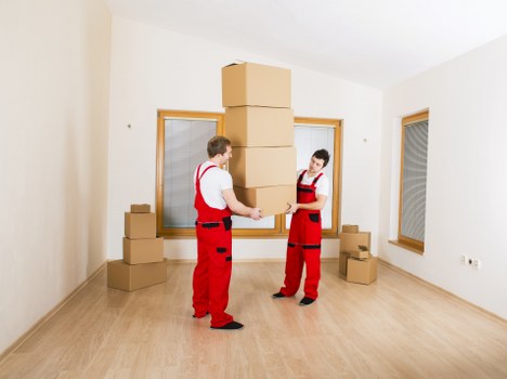 Packed household items prepared for house removals in Uxbridge