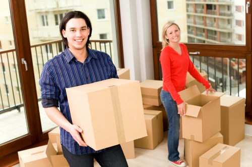 Careful unpacking and room setup in a Uxbridge property